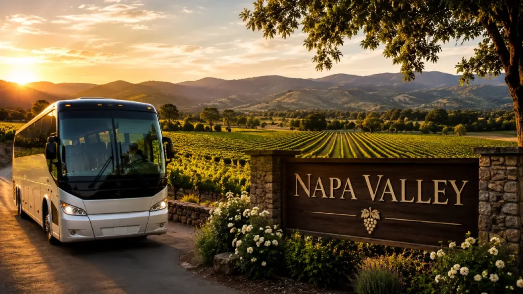 napa valley charter bus rental